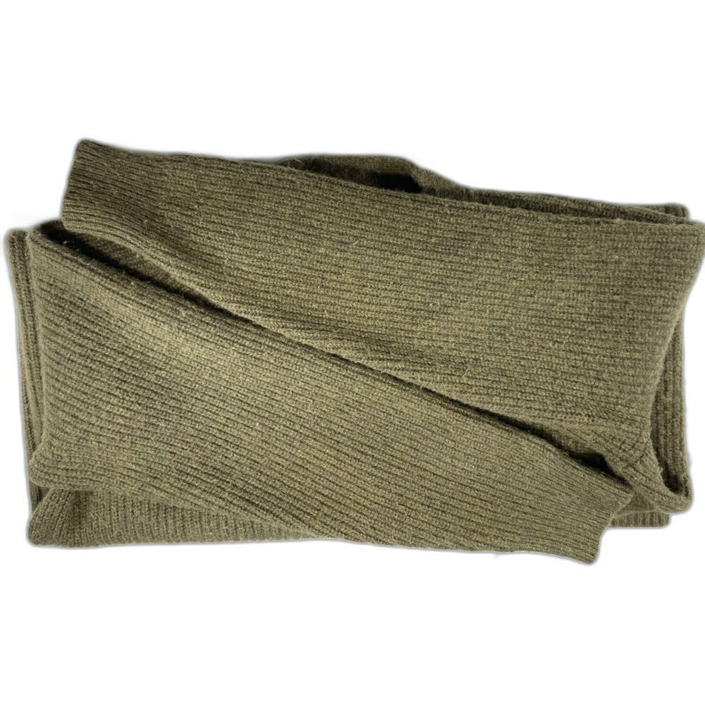 Wool Blend Madewell Sweater Dress W/ S Olive Green Ribbed Henley Knit used - Picture 8 of 11